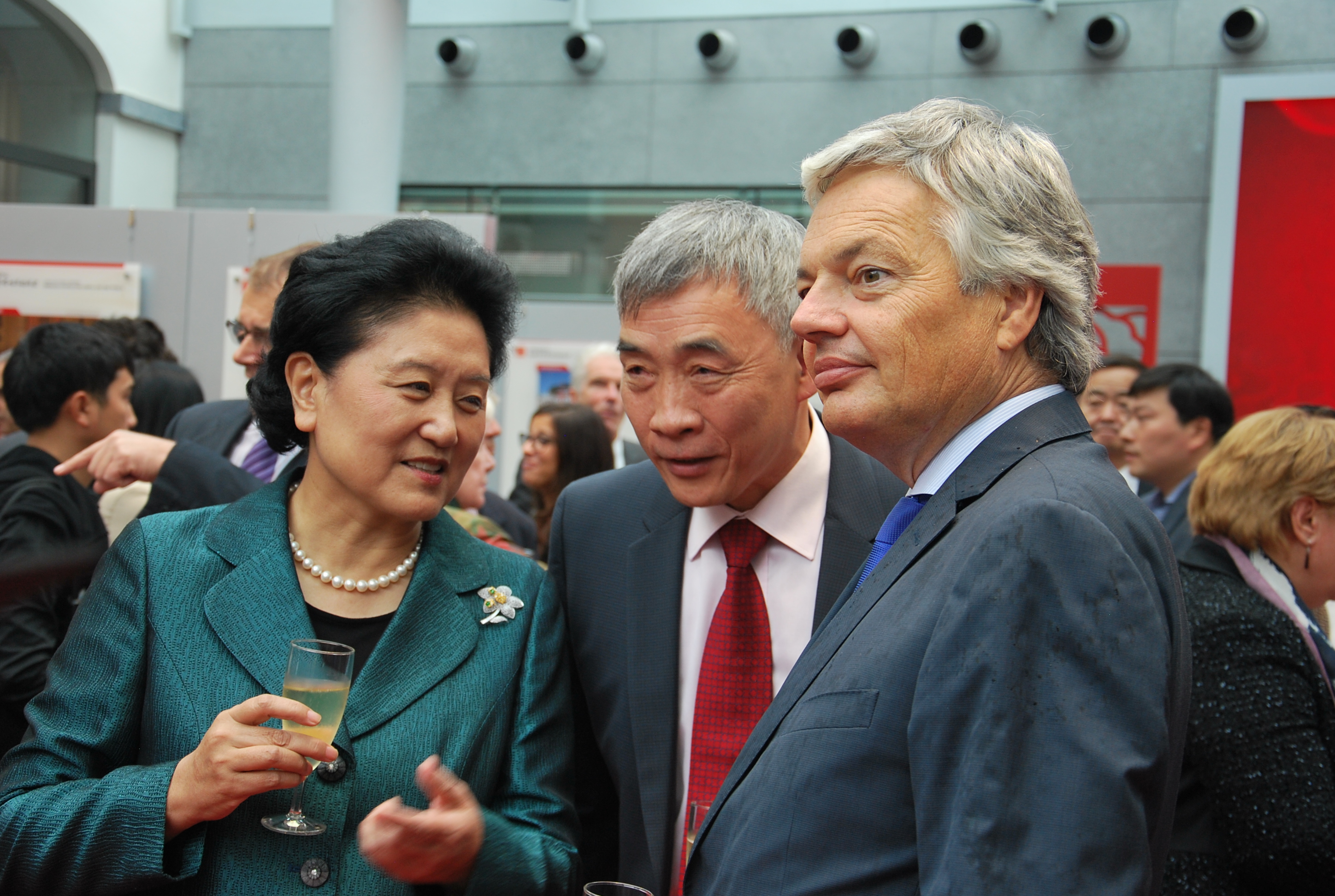 Liu Yandong, H.E. Qu Xing, Didier Reynders
