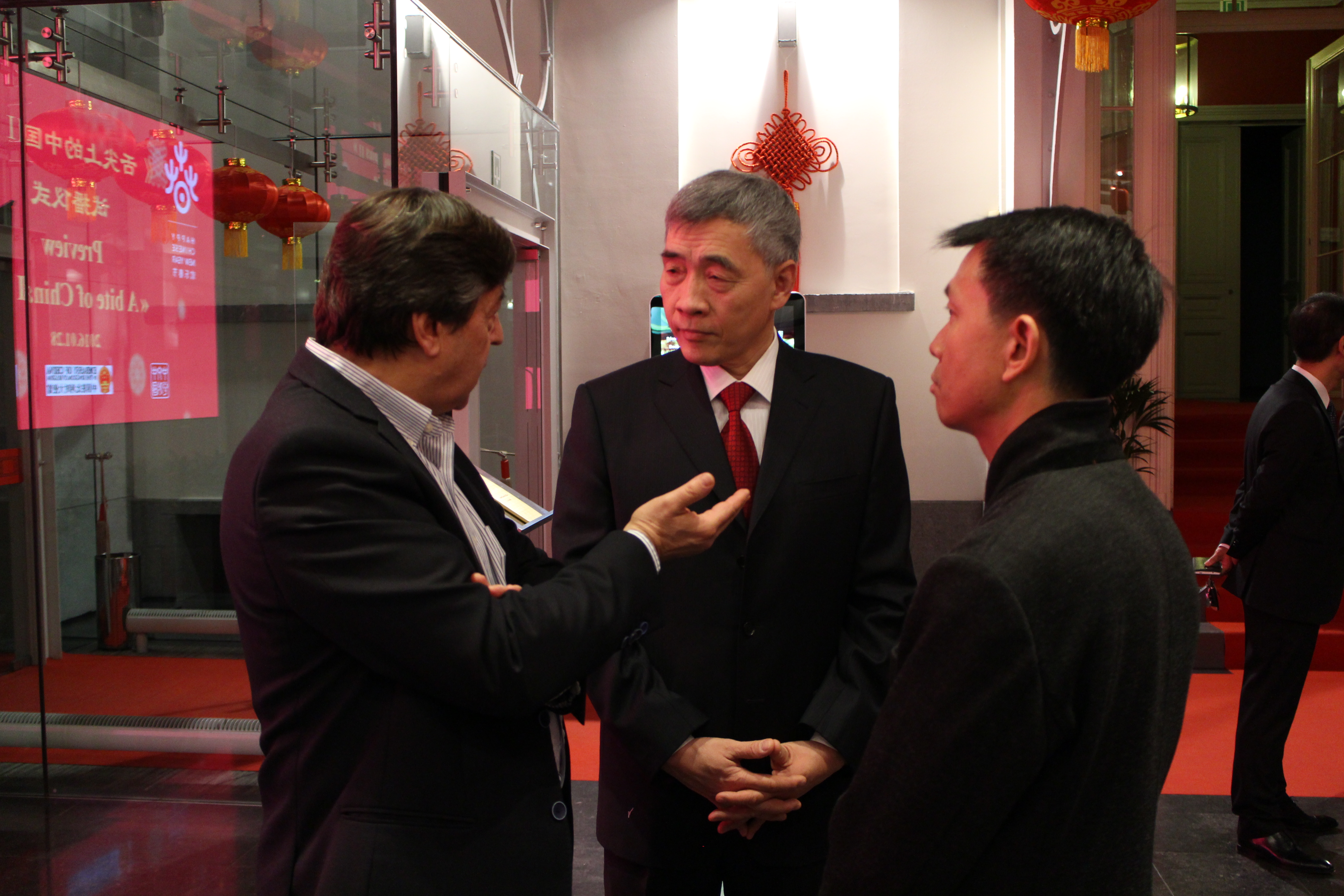 François Tron, H.E. Ambassador Qu Xing, Xiang Shihai