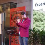 Nathanaël Lambot playing Chinese flute