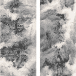 毕可燕,《洞天佛地系列之三、四》, 139 x 35 cm