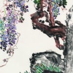 王个簃《春暖花开》WANG Geyan , Spring Blossoms, 138 x 68cm, 1982