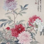 陆抑非 -《芍药》LU Yifei, Peony, 87.5 x 46.5cm, 1959