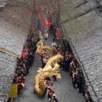 Dragon Dance Celebrates Spring Festival in Ancient Town Langzhong Photo by Hua Xiaofeng